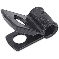 ABB Thomas & Betts Cable Clamp Self-Aligning Black Nylon 6/6 Heat-Stablized #8 Screw Mount