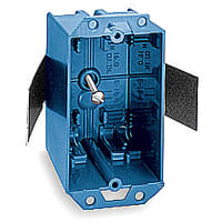 ABB Thomas & Betts One-Gang Old Work Outlet Box, 3.5"L x 2.25"W x 2-11/16"D, PVC Blue