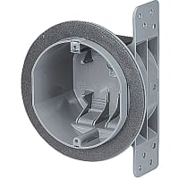 ABB Thomas & Betts RoundAirtightCeilingBox;DepthDia. 4"; 2-3/4"D;Gray;Non-Metallic;CableEntries4