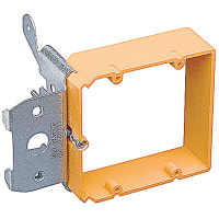 ABB Thomas & Betts Two-Gang Low-Voltage Adjustable Bracket, Color Orange, Material Non-Metallic