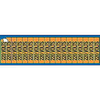 ABB Thomas & Betts Voltage Marker Cards - Vinyl, , Legend 480 VOLTS, 5/16", 18 Markers per Card