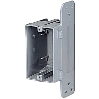 ABB Thomas & Betts One-Gang Device Box, 3-3/4"L x 2-1/4"W x 2-1/4"D, Gray, Non-Metallic