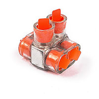 ABB Thomas & Betts Alum. Multi-tap Cable Blocks, 2/0-14Awg, 3/16" Hex Screw, 2 Outlets