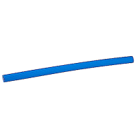 ABB Thomas & Betts Thin-Wall Heat Shrink Tubing, Blue Cross-Linked Polyolefin, 1", Shrink Ratio 2