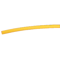 ABB Thomas & Betts Thin-Wall Heat Shrink Tubing, Yellow Cross-Linked Poly, 1/8", Shrink Ratio 2:1