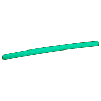 ABB Thomas & Betts Thin-Wall Heat Shrink Tubing, Green Cross-Linked Poly, 3/8", Shrink Ratio 2:1