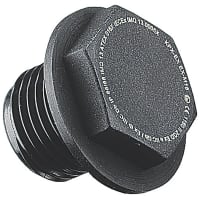 ABB Thomas & Betts Stopping Plug, M50 Thread, IP66-68 Rating, Flame Retardant Polyamide 6, Black