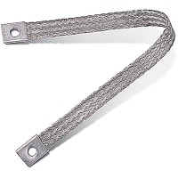 ABB Thomas & Betts Tinned Copper Flexible Braid Connector for Grounding, 12"L x 1.25"W x .35" t