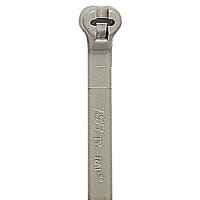 ABB Thomas & Betts Cable Tie, Gray Polyamide (Nylon 6.6), 11.19"L, Tensile Strength 40lbs