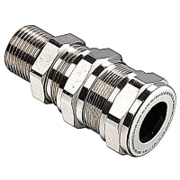 ABB Thomas & Betts Double Compression Cable Gland, 3/8"NPT Thread, IP66, 316 Stainless Steel