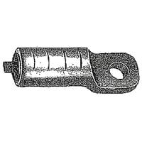 ABB Thomas & Betts Alum. Compression Terminal Lug, Wire Range; 2/0-3/0, Die: .840, Gray