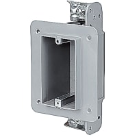 ABB Thomas & Betts One GangDeviceBox, 3-3/4"L x 2-1/4"w x 2-1/4"D, Gray, Non-Metallic, 4Cable Entries