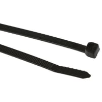 ABB Thomas & Betts Thomas & Betts RSTY175-50X-100 Non-Releasable Cable Tie, Black PA 6.6, 188mmx4.8