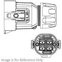 Anderson Power Products E-SPEC PAK, MP SPEC PAK PLUG KIT, 4XPP75 HOLDER, A C3 phase, 3 wire, 1307