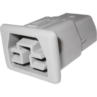 Anderson Power Products V-Saf-D-Grid, SAF-D-GRID STD.RECEPTACLE GRAY 1.2mm PANEL BULK