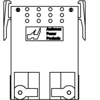 Anderson Power Products C-Powerpoles 10 / 45, PP PAK 2X5 PLUG W/LATCH