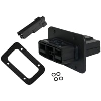 Anderson Power Products Connector, SBS-X-75A PANEL MOUNT PLUG KIT, BLACK SIGNAL