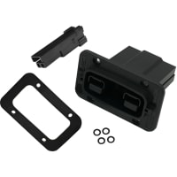 Anderson Power Products Connector, SBS-X-75A PANEL MOUNT RECEPTACLE KIT, BLACK SIGNAL