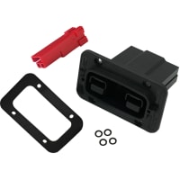 Anderson Power Products Connector, SBS-X-75A PANEL MOUNT RECEPTACLE KIT, RED SIGNAL