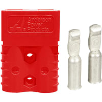 Anderson Power Products Rectangular High Current Connector SB120 HSG/SPG.RED W/2-2 CONT