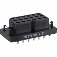 Anderson Power Products PowerMod Straight Female (PCB) Connectors 3 row 18 circuit w/ retaining screws