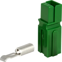 Anderson Power Products Connector; pp30 powerpole; housing and 30 amp Contact; Green