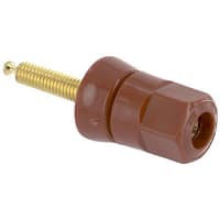 Superior Electric Binding Post Single Larger Stud Nut 30 A 1000 V Gold Plated Brass Red