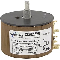 Superior Electric Variable Transformer 0-264V 0.7A Out 0.17kVA, 240V Vi, Panel, 50/60Hz