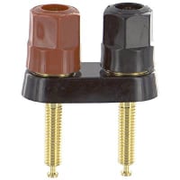 Superior Electric Binding Post Double Larger Stud Nut 30 A 1000 V Gold Plated Brass Hex