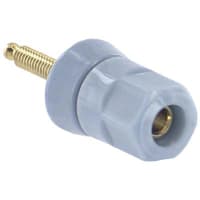 Superior Electric Binding Post Single Standard Nut 30 A 1000 V Gold Plated Brass Blue Hex