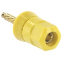 Superior Electric Binding Post Single Standard Nut 30 A 1000 V Gold Plated Brass Yellow