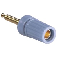 Superior Electric Binding Post Single Miniature Nut 15 A 1000 V Gold Plated Brass Blue