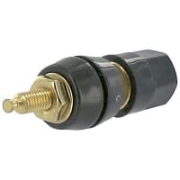 Superior Electric Binding Post Single Larger Stud Nut 30 A 1000 V Gold Plated Brass Green