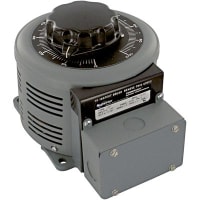 Superior Electric Variable Transformer 0-240V 7.5A Io, 2.1kVA, 240V Vi, 50/60Hz, Knob, CW/CCW