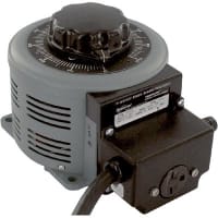 Superior Electric Variable Transformer 2400VA 120/240VAC Primary 0-240/0-280VAC 10/7.5A Secondary