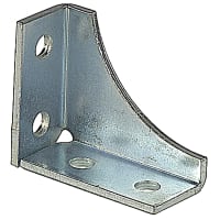 Superstrut by ABB Univ. Shelf Bracket, 3.5"L x 4.125"H x 1-5/8"W, 9/16" Hole Size, Steel