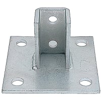 Superstrut by ABB Connector, Square Post Base, 3-1/2"H x 1-11/16"L x 1-11/16"W, 4 3/4"Dia, St