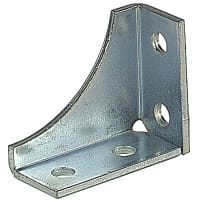 Superstrut by ABB Univ. Shelf Bracket, 3.5"L x 4.125"H x 1-5/8"W, 9/16" Hole Size, Steel