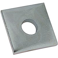 Superstrut by ABB Square Washer, 1.5" x 1.5", 3/8" Bolt, 3/16"Thick, Electro Galv-Steel