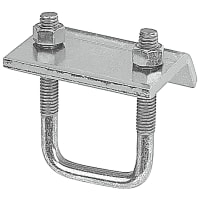 Superstrut by ABB Clamp, Channel to Beam, 3-3/16"H, 3"W, 2-3/8"L, Electro-GalvSteel