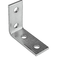 Superstrut by ABB Fitting, 90 Deg, 4-1/8"H x 3-1/2"L, 9/16" Hole, Hot-Dip Galvanized Steel