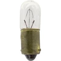 SYLVANIA Lamp, Incandescent, T-3 1/4, Mini Bayonet, 13V, 0.33A, 3MSCD, 1000 Hrs