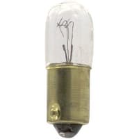 SYLVANIA Lamp, Incandescent, T-3 1/4, Mini Bayonet, 28V, 0.1A, 1.6MSCD, 1000 Hrs