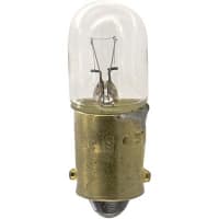 SYLVANIA Lamp, Incandescent, T-3 1/4, Mini Bayonet, 28V, 40mA, 0.33MSCD, 2500 Hrs