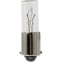 SYLVANIA Lamp, Incandescent, T-2 1/2, Mini Bayonet, 12V, 0.17A, 0.35MSCD, 12000 Hrs