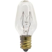 SYLVANIA Lamp, Incandescent, C-7, Cand Screw, 115-125V, 87mA, 3.2MSCD, 10000+ Hrs