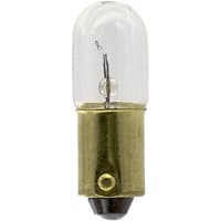 SYLVANIA Lamp, Incandescent, T-3 1/4, Mini Bayonet, 6.3V, 0.15A, 0.5MSCD, 3000 Hrs