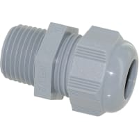 T&B Fittings by ABB Multi-Hole, Cord Grip, 3 Hole, 1/2 in, Nylon, Gray, Range 0.190-0.250 in