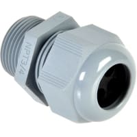 T&B Fittings by ABB Multi-Hole, Cord Grip, 4 Holes, Connector, 3/4 inch, Nylon, Gray, 0.230-0.290 in