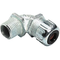 T&B Fittings by ABB Liquidtight Strain Relief, 0.500-0.625 in, 3/4", 90 Degree, Malleable Iron